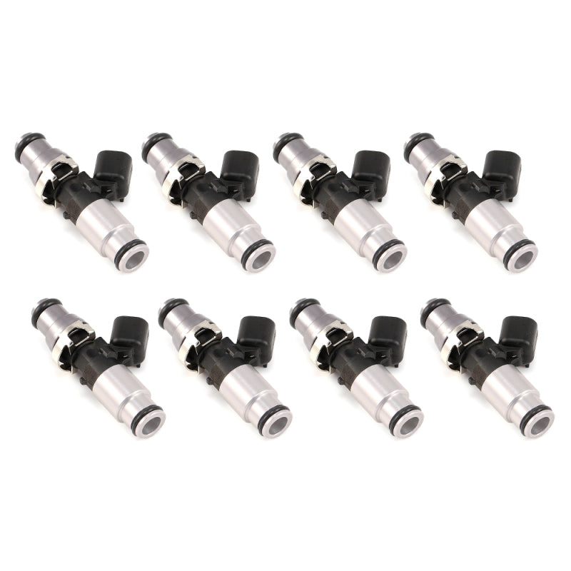 Injector Dynamics 1750-XDS - 60mm Length - 14mm Grey Top - Silver Bottom Adapt (Set of 8)