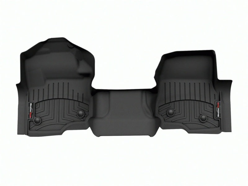 WeatherTech 23-24 Ford F-250/F-350/F-450/F-550 SuperCrew (Crew Cab) Vinyl Front FloorLiner - Black