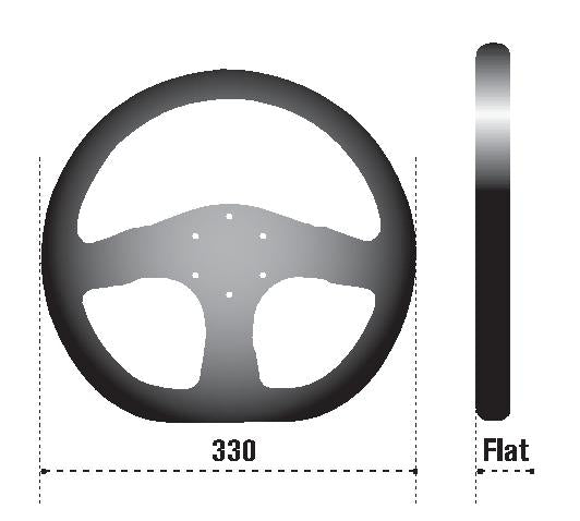 Sparco Steering Wheel Ring L360 Leather Black