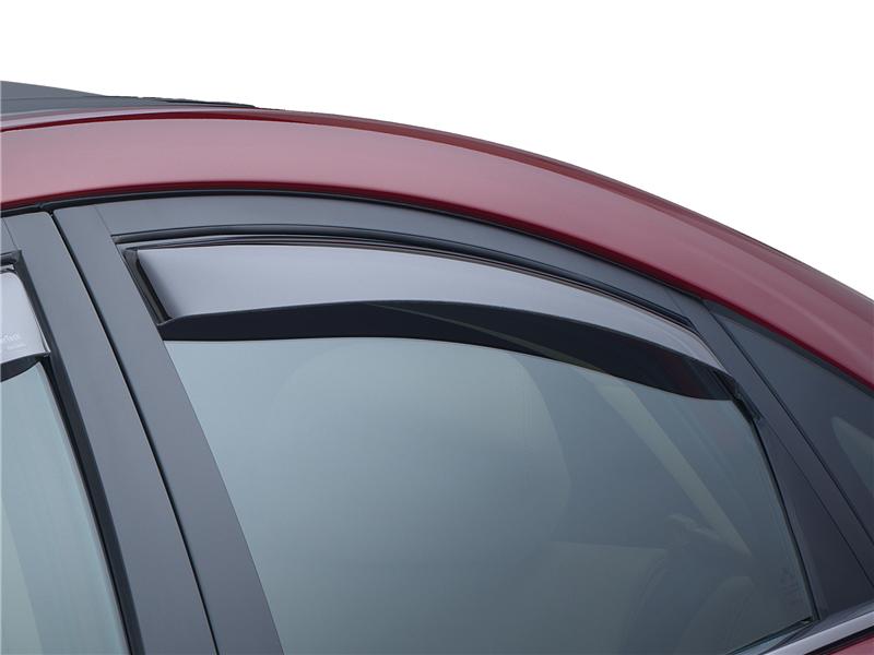 WeatherTech 09+ Dodge Ram 1500 Rear Side Window Deflectors - Dark Smoke
