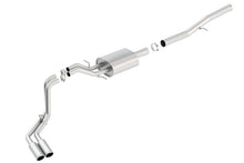 Borla 14 Silv/Sierra 1500 EC Std/CC Short 143.5in WB S-Type Dual Rolled Side Exit Cat-Back Exhaust
