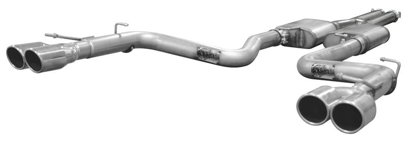 aFe MACH Force XP Exhausts Muffler Delete Aluminized 4 ID In/Out 8 Dia