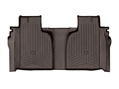 WeatherTech 2019+ Chevrolet Silverado 1500 Crew Cab (1st Row Bucket Seats) Rear FloorLiner - Cocoa
