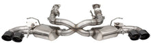 Corsa 2020-25 Corvette C8 3in Valved Cat-Back 4.5in Blk Quad Tips - Fits Factory Perf Exhaust w/ AFM