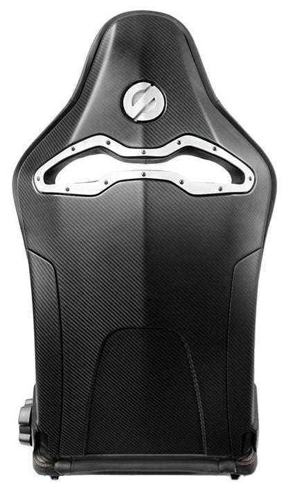 Sparco Seat SPX Special Edition Black/Red w/ Gloss Carbon Shell - Left