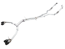 AWE Tuning Audi B9 S5 Sportback Track Edition Exhaust - Non-Resonated (Black 102mm Tips)