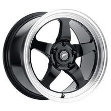 Forgestar D5 18x10 / 5x120.65 BP / ET+25 / 6.5in BS Gloss Black Machined Wheel