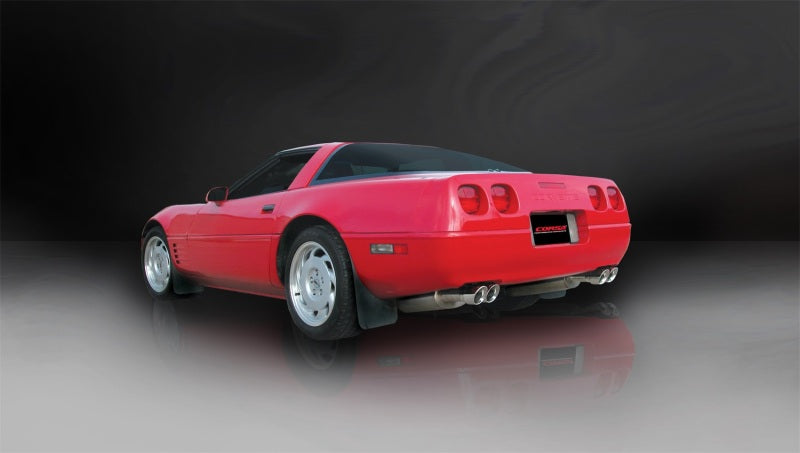 Corsa 1992-1995 Chevrolet Corvette C4 5.7L V8 LT1 Sport Cat-Back Exhaust w/ Twin 3.5in Polished Tips