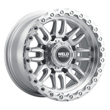 Weld Off-Road Swift 17x9in - 5x114.3 / 5x127 BP - ET-12 78.1mm CB Gloss Silver Machined Wheel & Ring