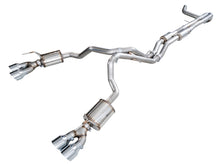 AWE Tuning 2021+ Cadillac Escalade 6.2L 0FG Dual Exit Exhaust System w/ 5in Chrome Silver Tips