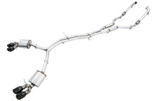 AWE Tuning Audi B9 S4 Touring Edition Exhaust - Non-Resonated (Black 102mm Tips)