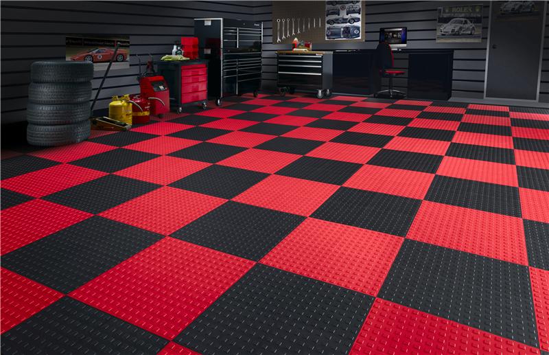 WeatherTech TechFloor - 12in X 12in Tiles - White/Black **Order in Qtys of 10