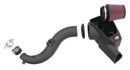 K&N 2024 Ford Mustang Ecoboost L4-2.3L F/L Turbo AirCharger - Cold Air Intake System