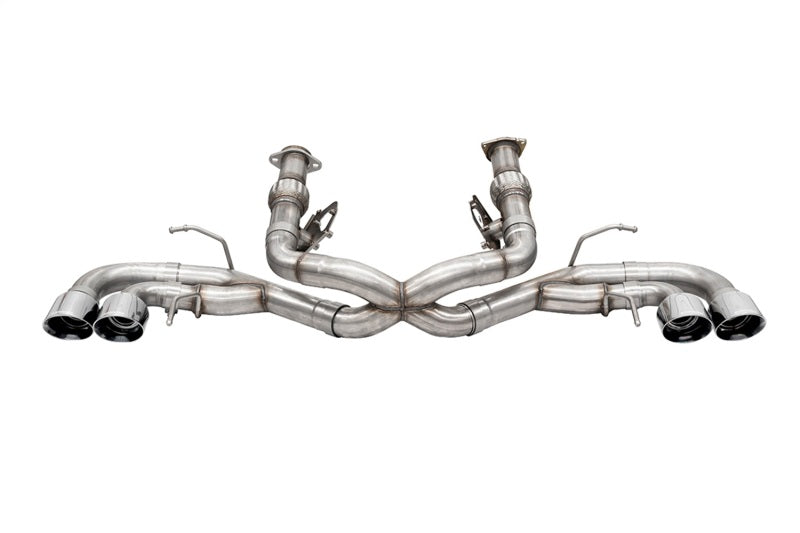 Corsa 2020-25 Corvette C8 3in Xtreme Cat-Back Exhaust 4.5in Pol Quad Tips - Deletes stock AFM Valve