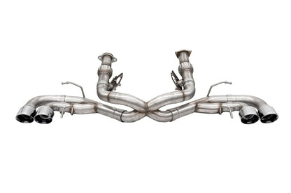 Corsa 2020-25 Corvette C8 3in Xtreme Cat-Back Exhaust 4.5in Pol Quad Tips - Deletes stock AFM Valve