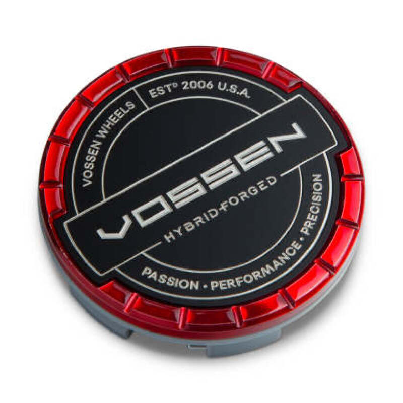 Vossen Billet Sport Cap 1.0 - Small - Hybrid Forged - Transparent Red