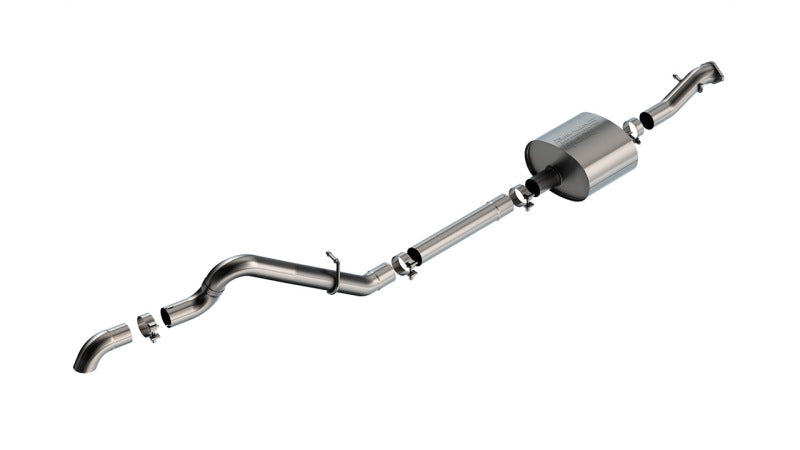 Borla 21-22 Ford Bronco 2.7L 2DR/4DR T-304 Stainless Steel Cat-Back S-Type Exhaust - Brushed