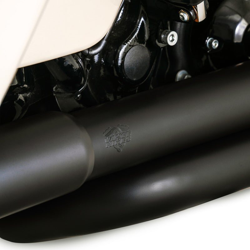 Vance & Hines HD Dresser Duals 17-22 Header/Heat Shield Black PCX Header Exhaust