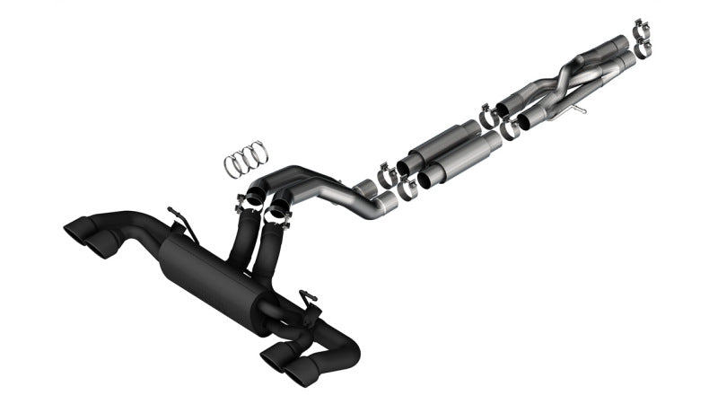 Borla 21-22 Jeep Wrangler Rubicon 392 6.4L V8 AT 4WD 4DR S-Type Cat-Back Exhaust - Coated Black