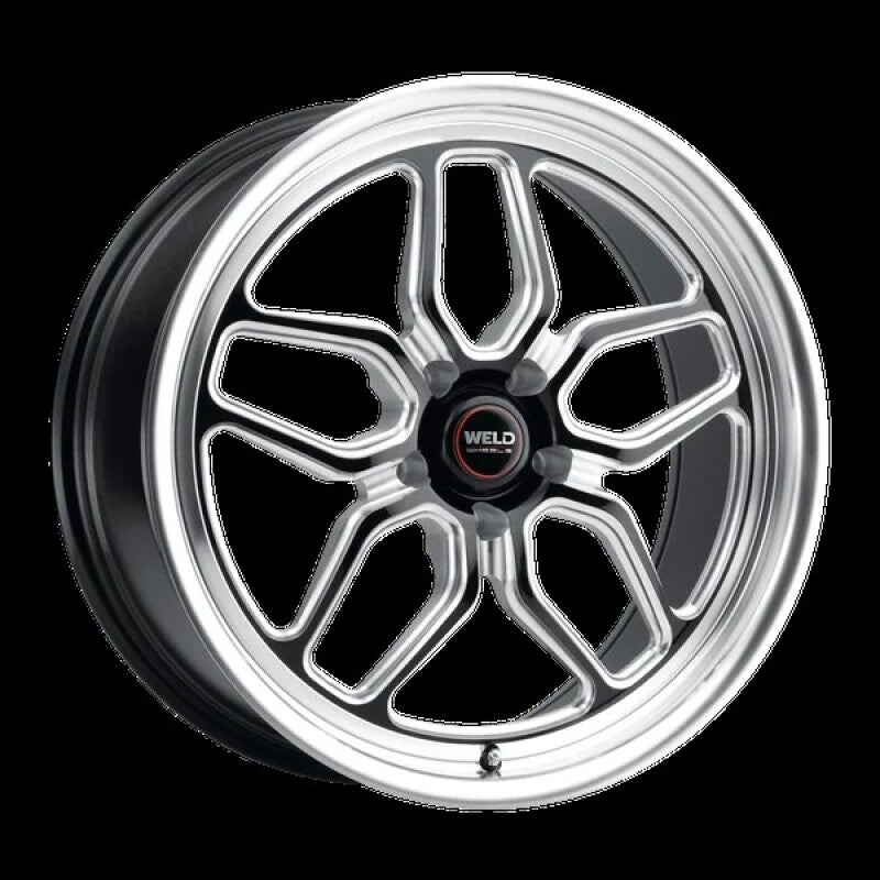 Weld Racing 17x10 Laguna Drag 5x120 ET42 BS7.2 Gloss BLK MIL DIA 78.1