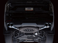 AWE Tuning 2021+ GMC Tahoe/Yukon 5.3L 0FG Split Rear Exit Catback Exhaust - Quad Chrome Silver Tips